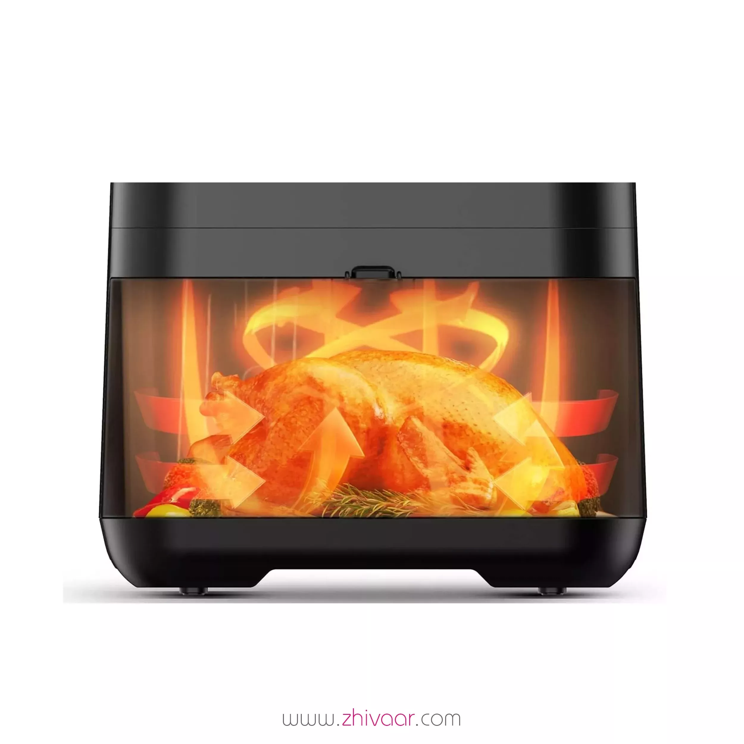 خرید سرخ کن مديا مدل MF-CN55D2 رنگ استيل مشکي - سرخ کن مديا مدل MF CN55D2